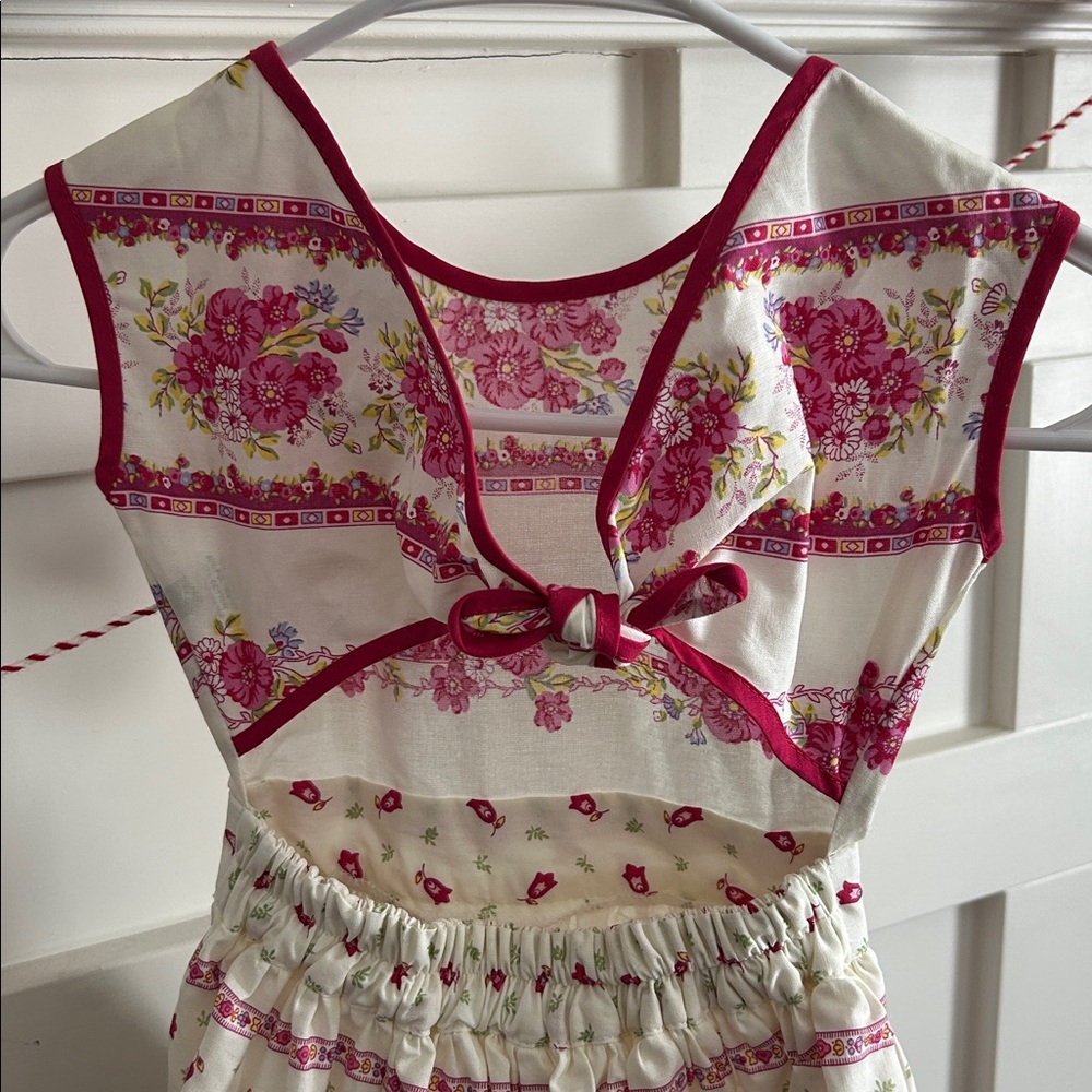 Girls Floral Tank Disney Epcot Dress from the France Pavilion Size 4 - Picture 3 of 6